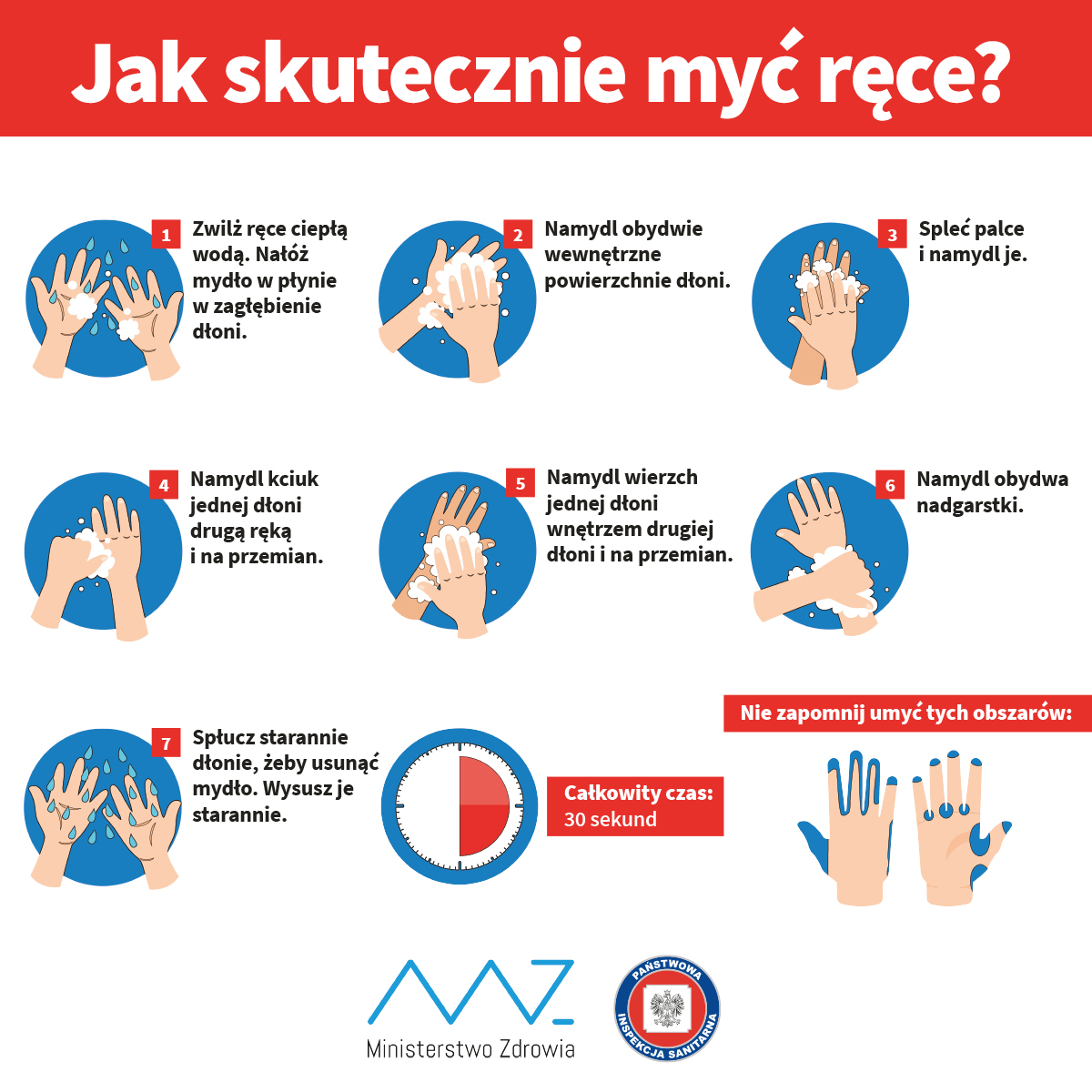 Jak skutecznie myć ręce PL