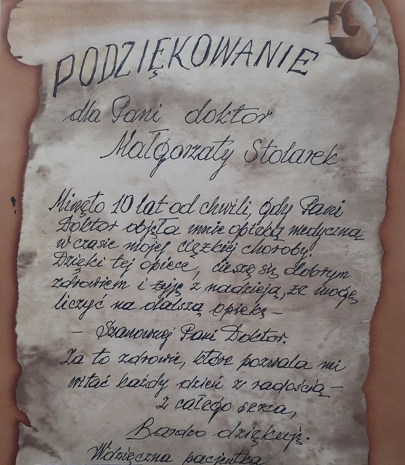 podziekowania dr Stolarek 2